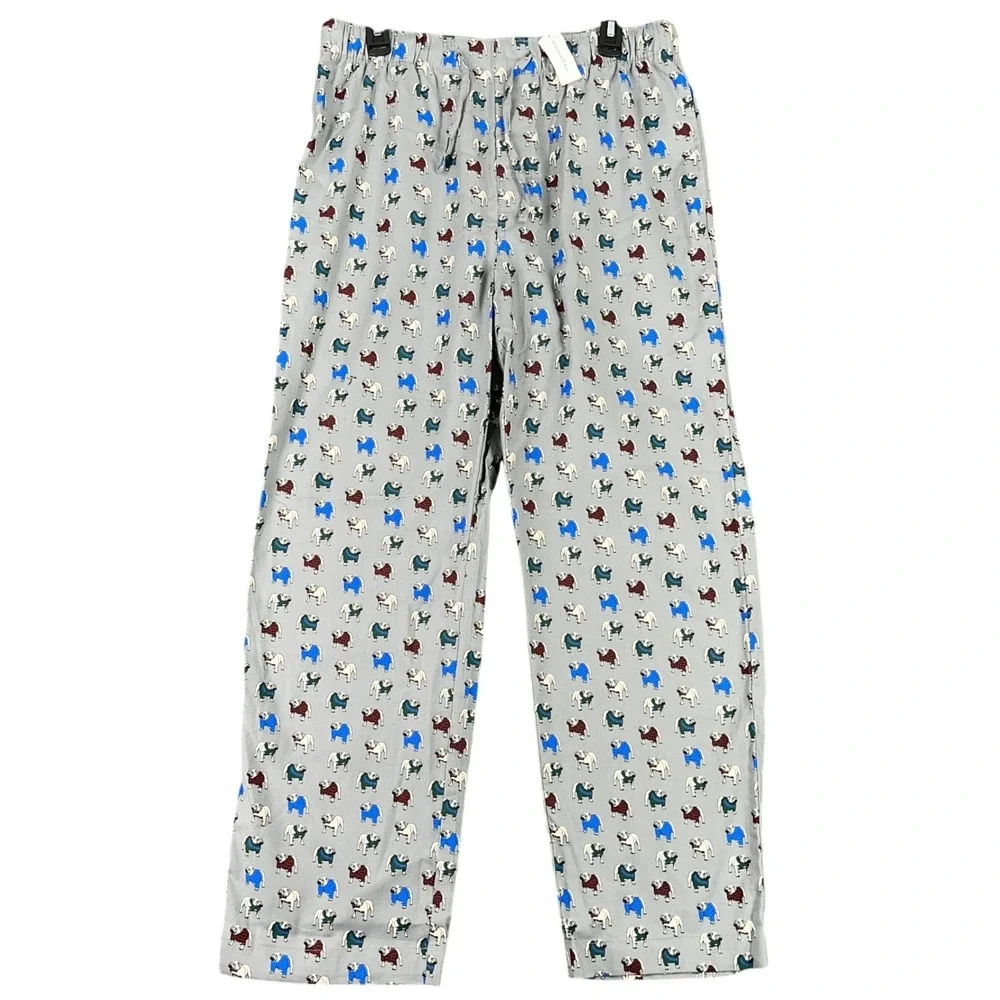 Banana Republic Bulldog Pajama Pants Mens‎ L Drawstring Sleepwear Lounge